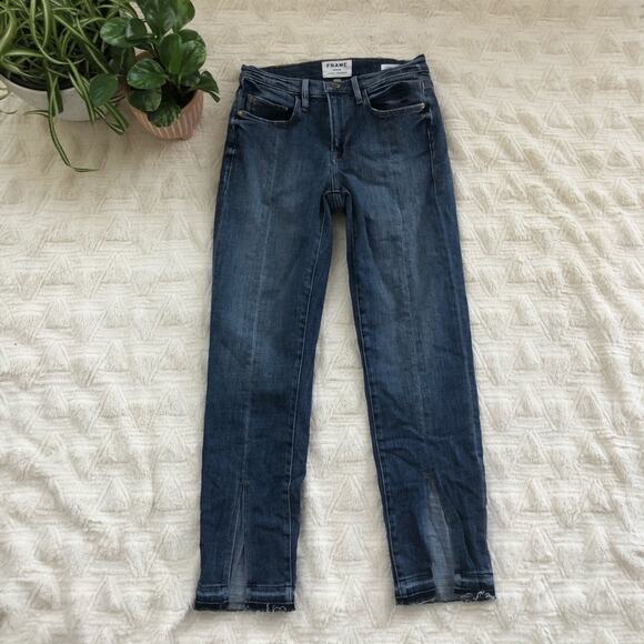 Frame Le Nouveau Straight Split Hem Jeans - Picture 2 of 7